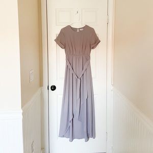 Gray maxi dress